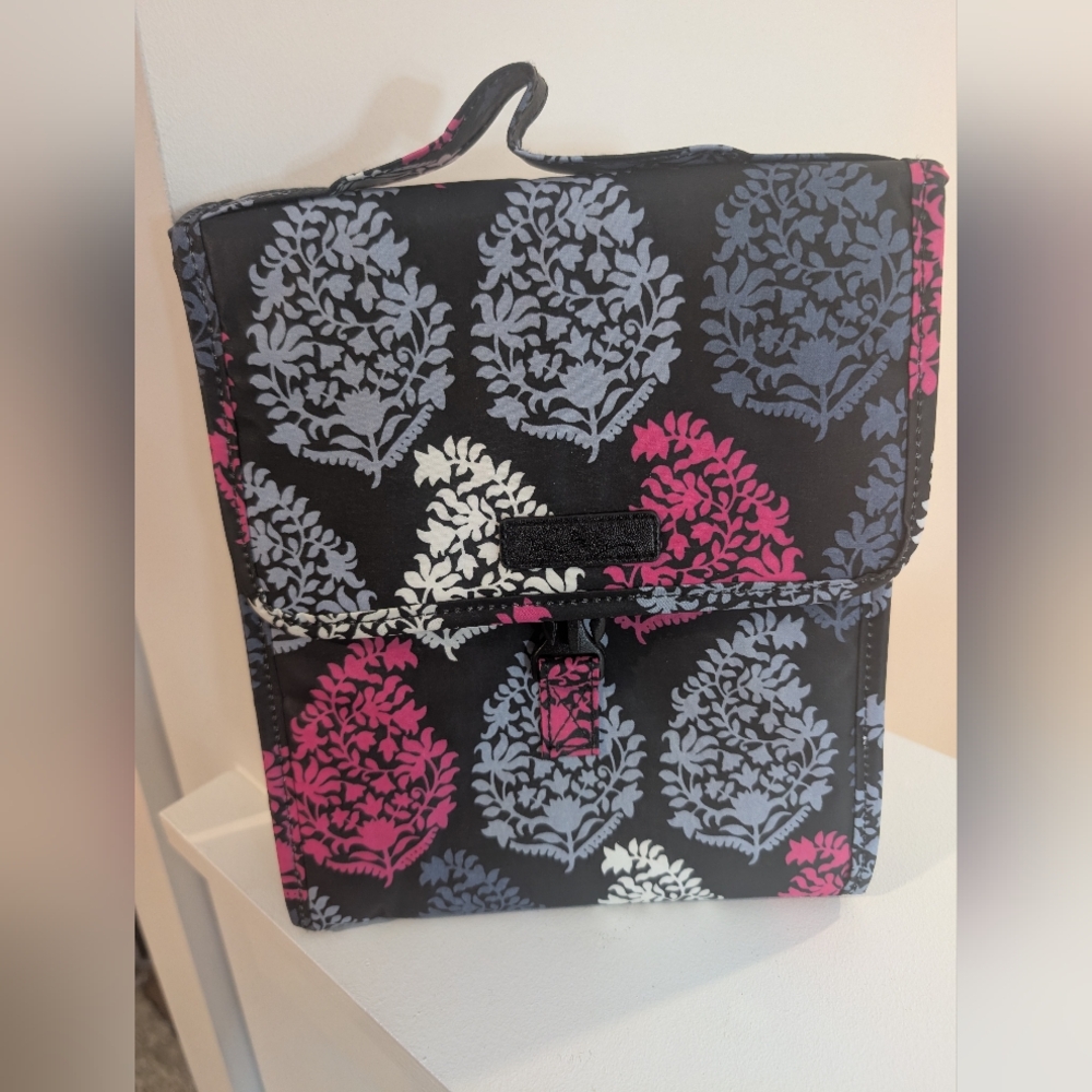 Vera Bradley Black, Pink, and Gray lunch bag